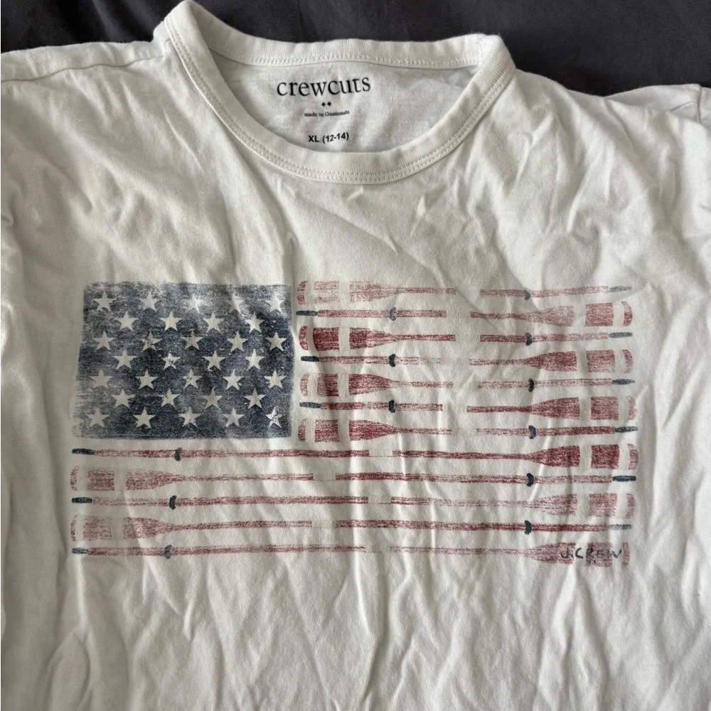 J. Crew Crewcuts Oars flag graphic tee